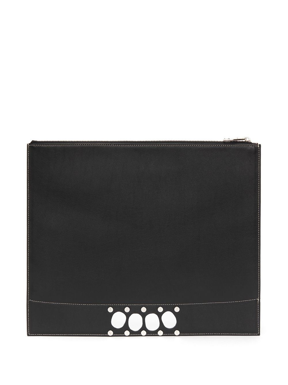 leather zip pouch - 2