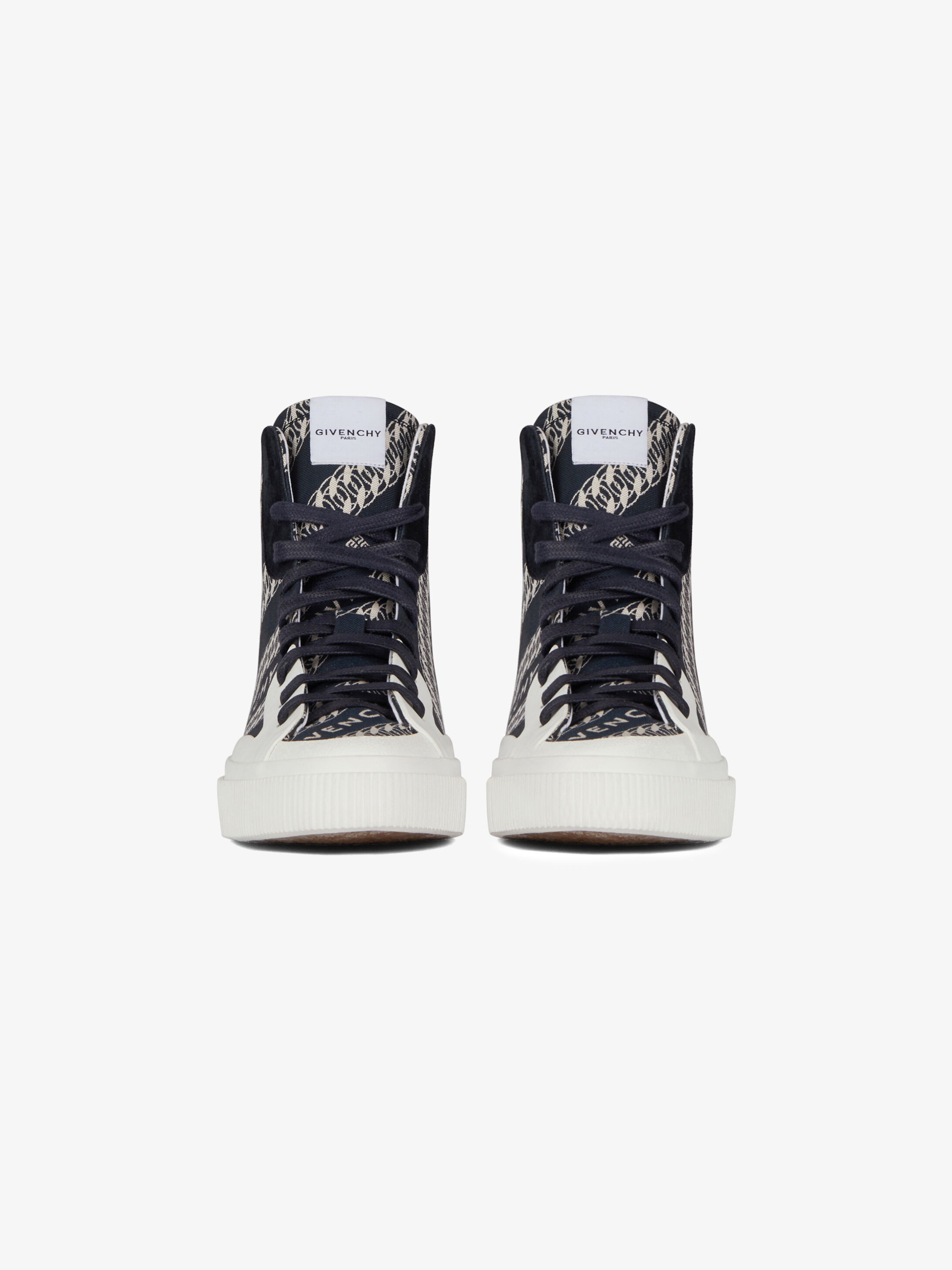 GIVENCHY chain Tennis Light high top sneakers in canvas - 2