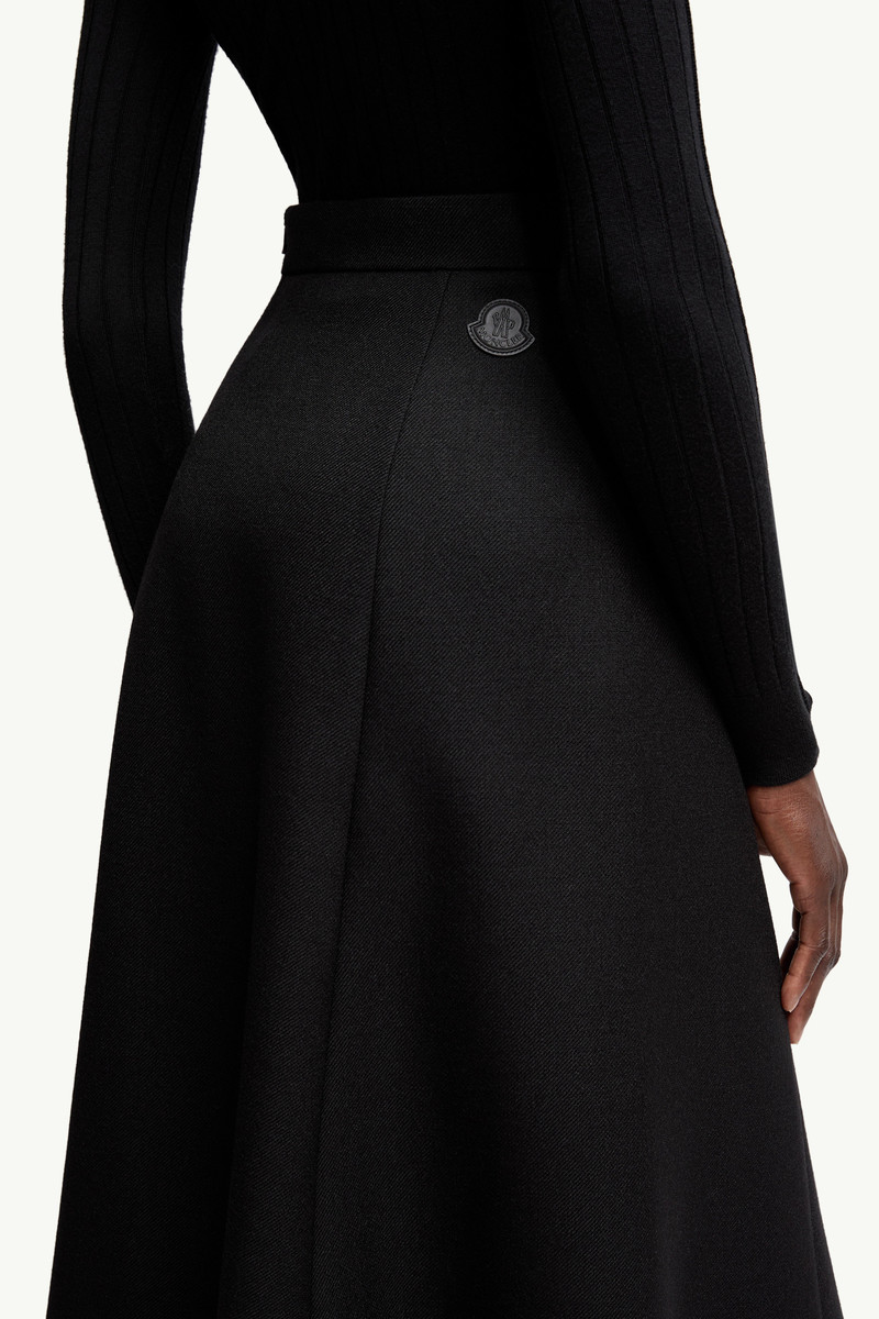 Mouliné Wool Midi Skirt 6