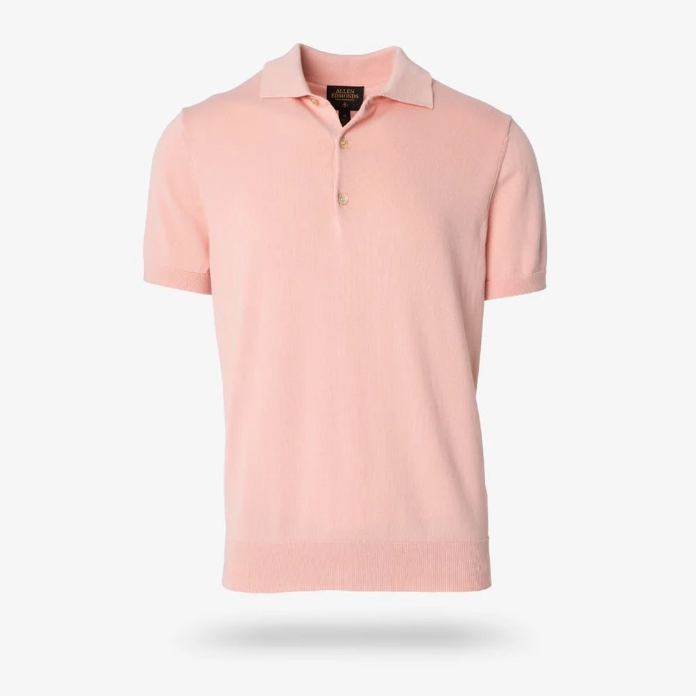 Short Sleeve Knit Polo - 1