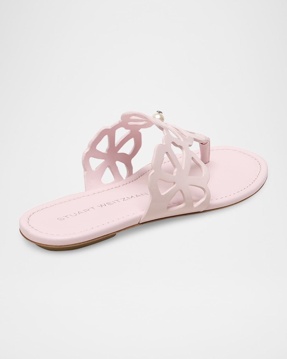 Jasmine Patent Cutout Thong Sandals - 3