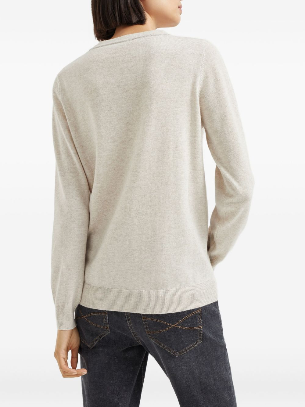 cashmere fitted jumper - 4
