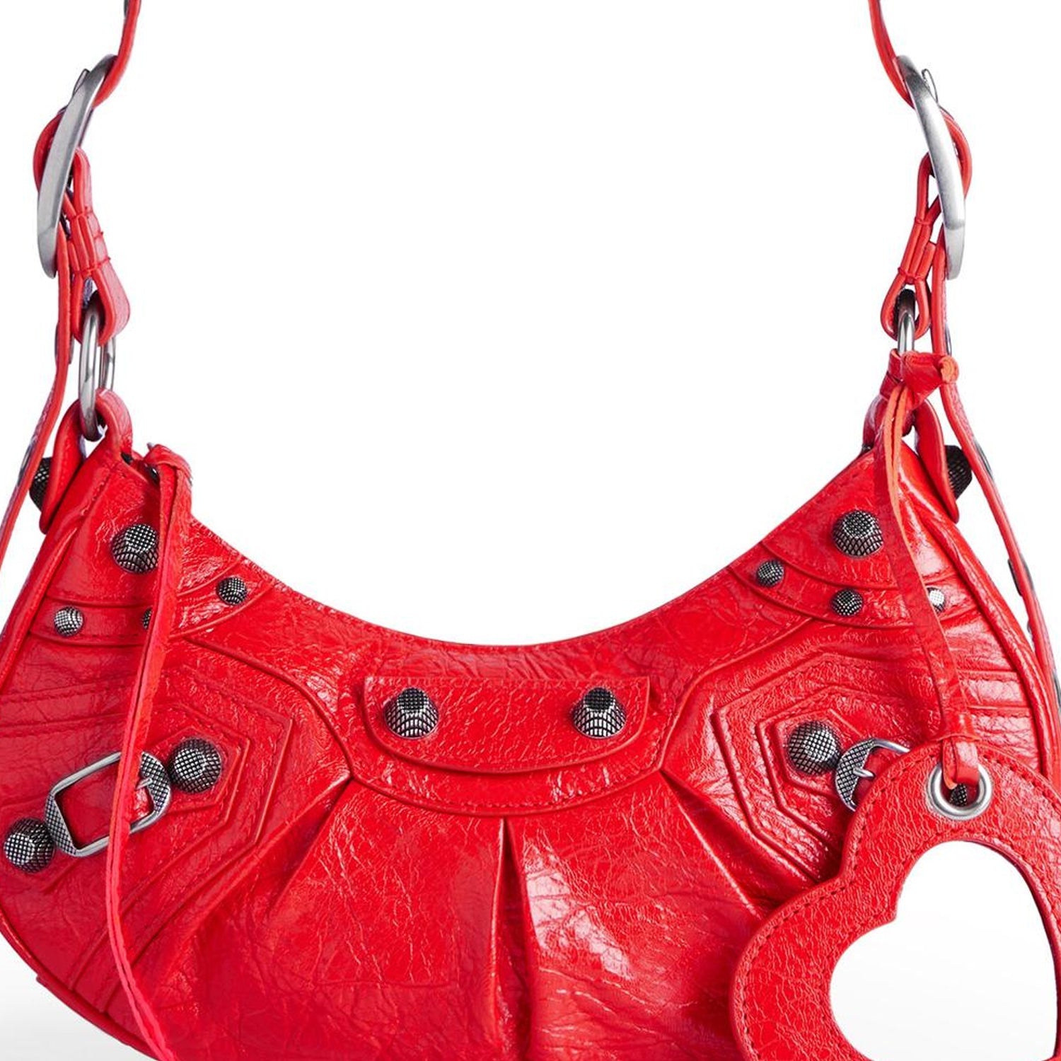 (WMNS) Balenciaga Xs Le Cagole Shoulder Bag 'Tomato Red' 6713091VG9Y6534 - 5