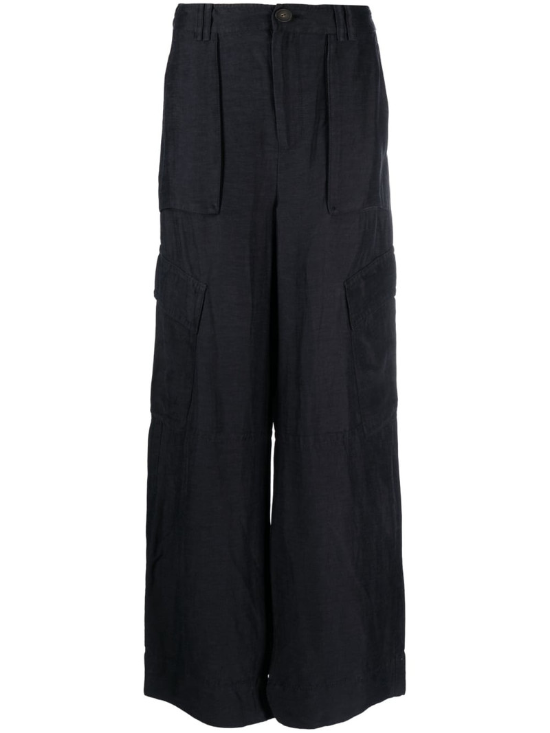 wide-leg linen trousers 1