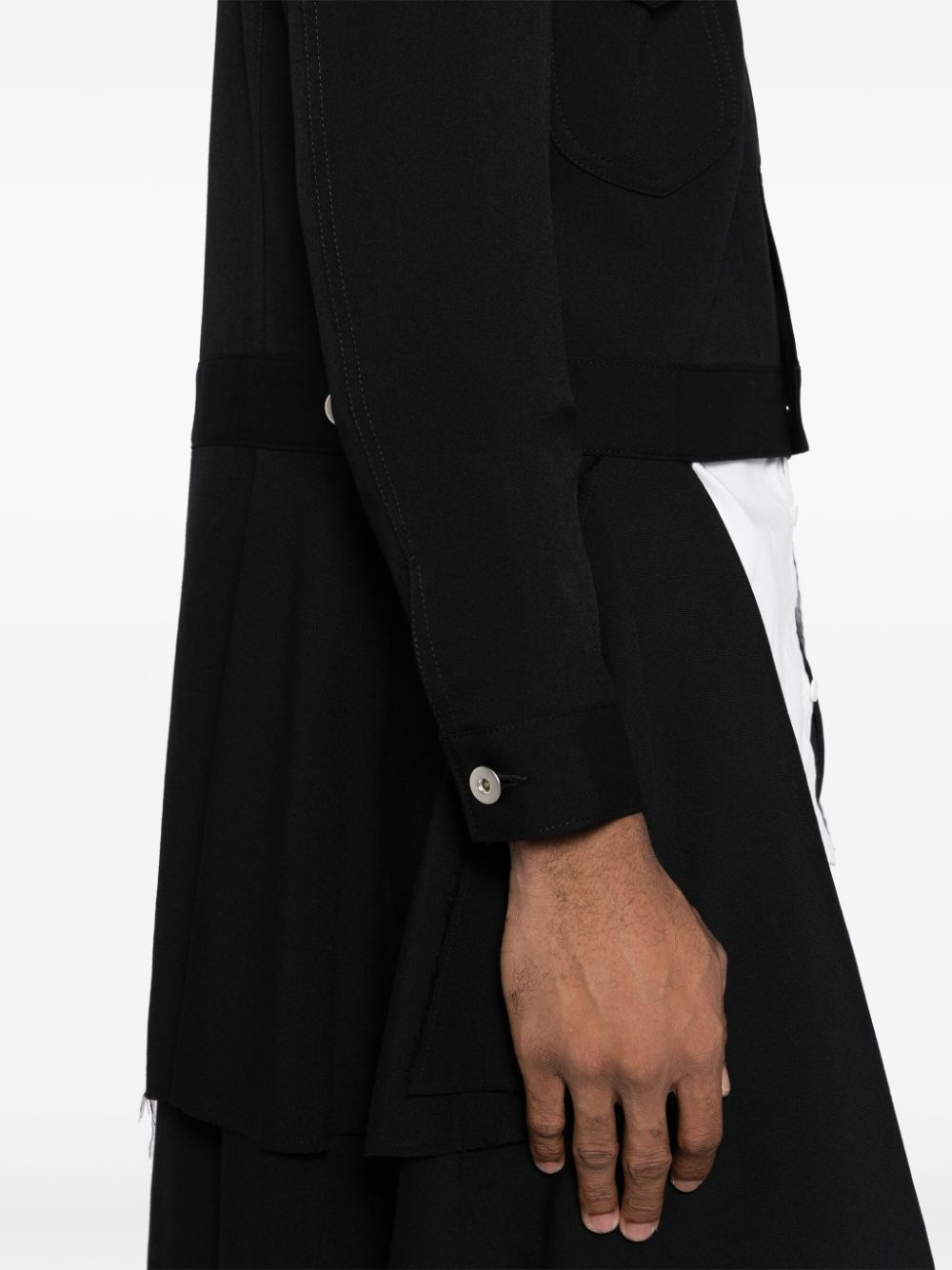 distressed panelling jacket - 6