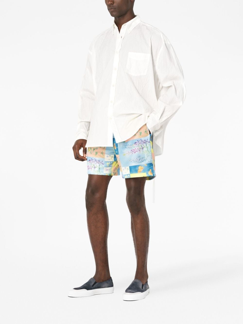 Super Bloom Grid-print shorts - 3