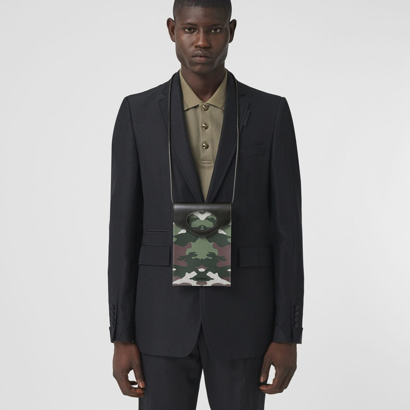 Camouflage Print Canvas Pocket Phone Case 3