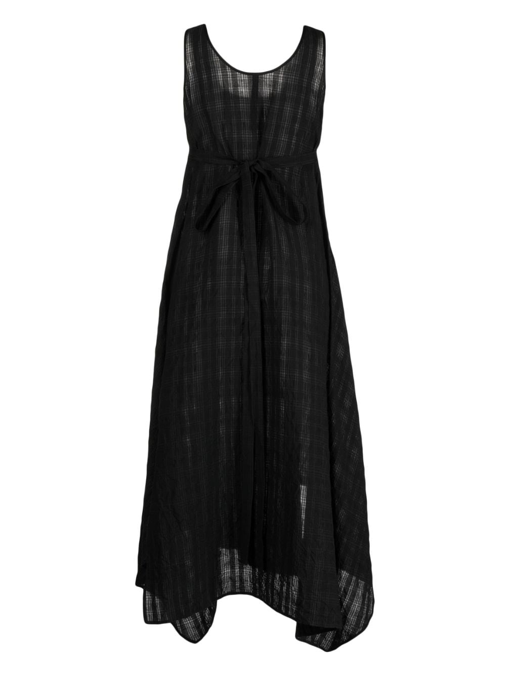 sleeveless linen dress - 2