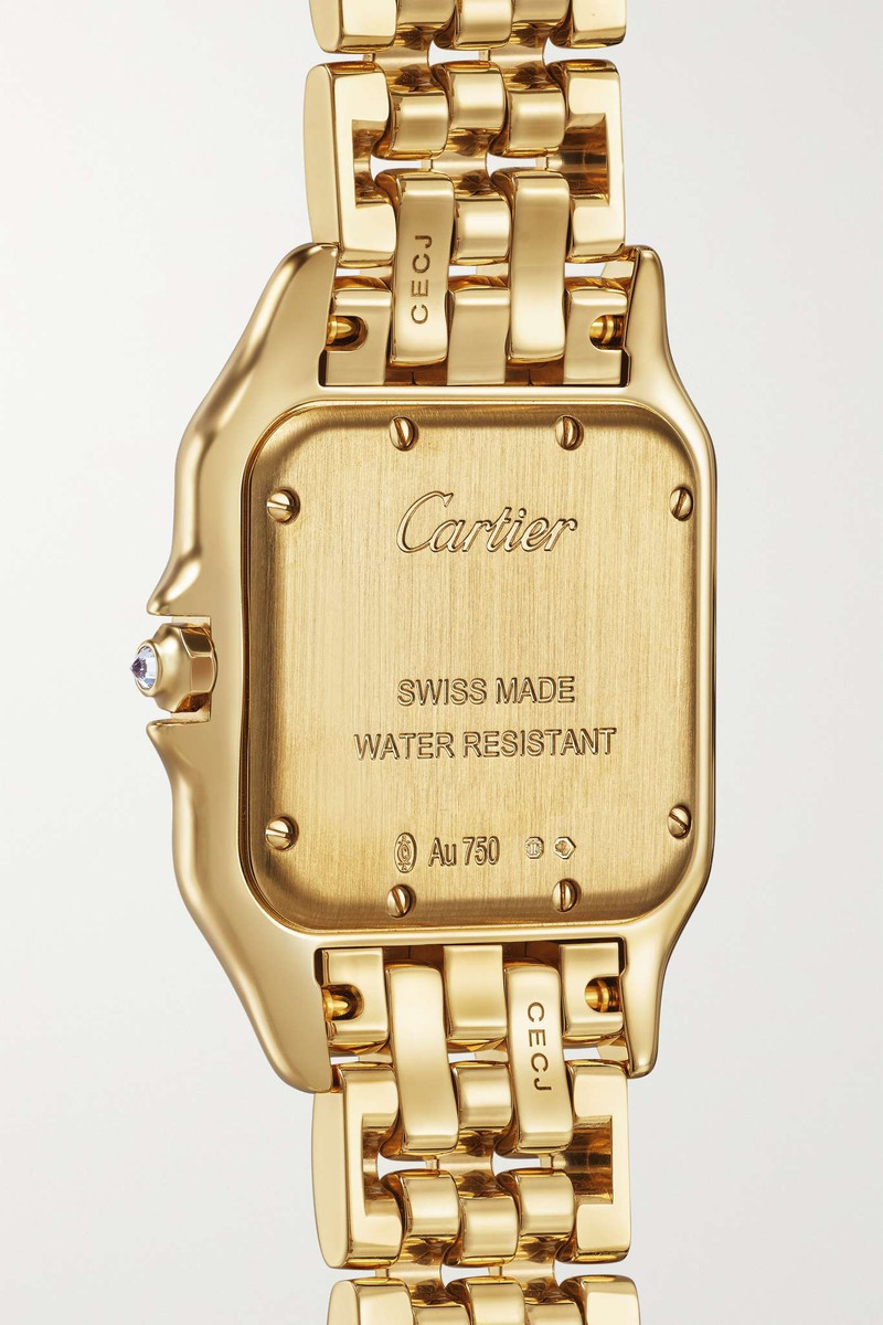Panthère de Cartier medium 26.7mm 18-karat gold diamond watch 4