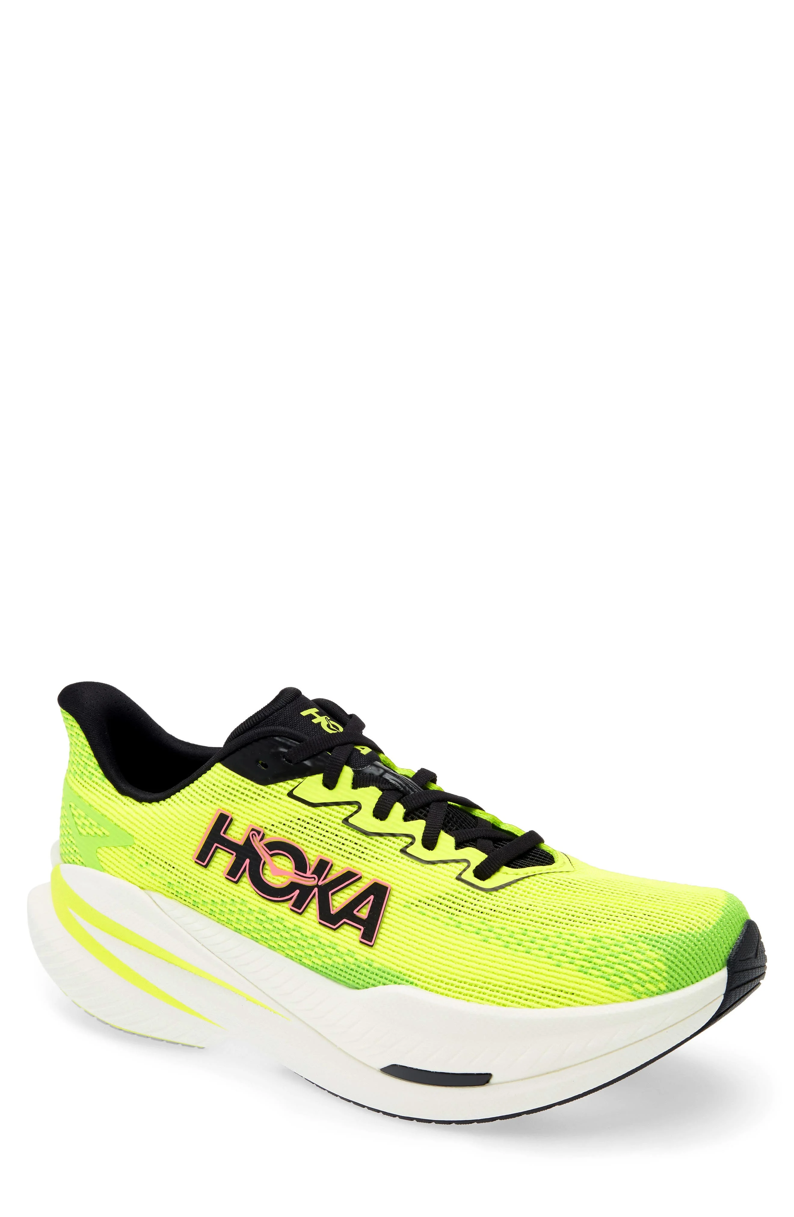 HOKA Mach X 3 Running Shoe in Neon Hoka Citrus /Neon Lime at Nordstrom - 1