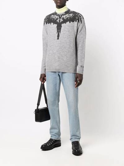 Marcelo Burlon County Of Milan Tempera Wings print jumper outlook