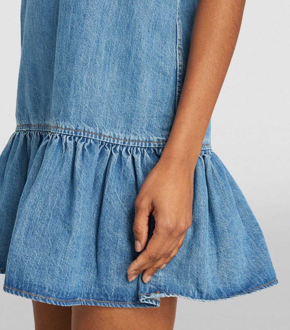 GANNI Denim Mini Dress | harrods | REVERSIBLE