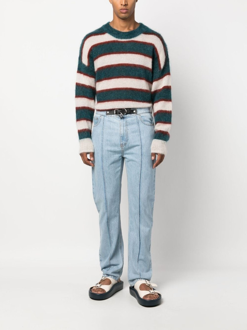 JW Anderson padlock-detail straight-leg jeans outlook