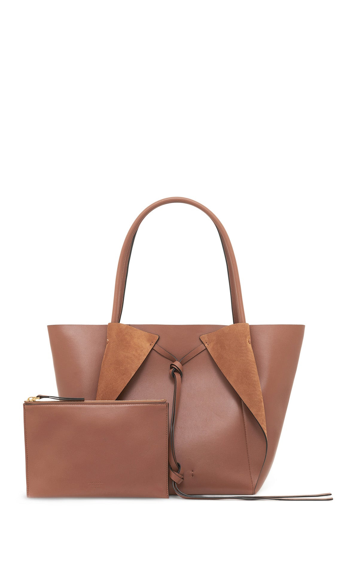 Marija Tote Bag in Cognac Nappa Leather - 3
