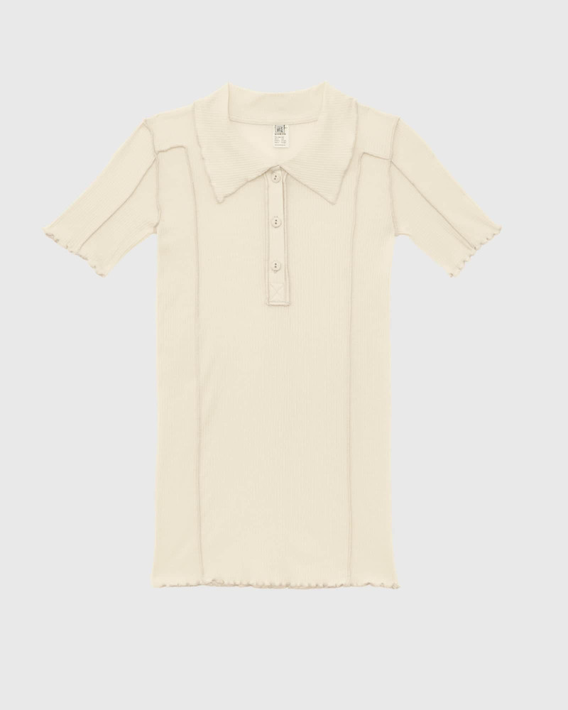 Omato Polo Tee Shirt - Organic Cotton Rib 8