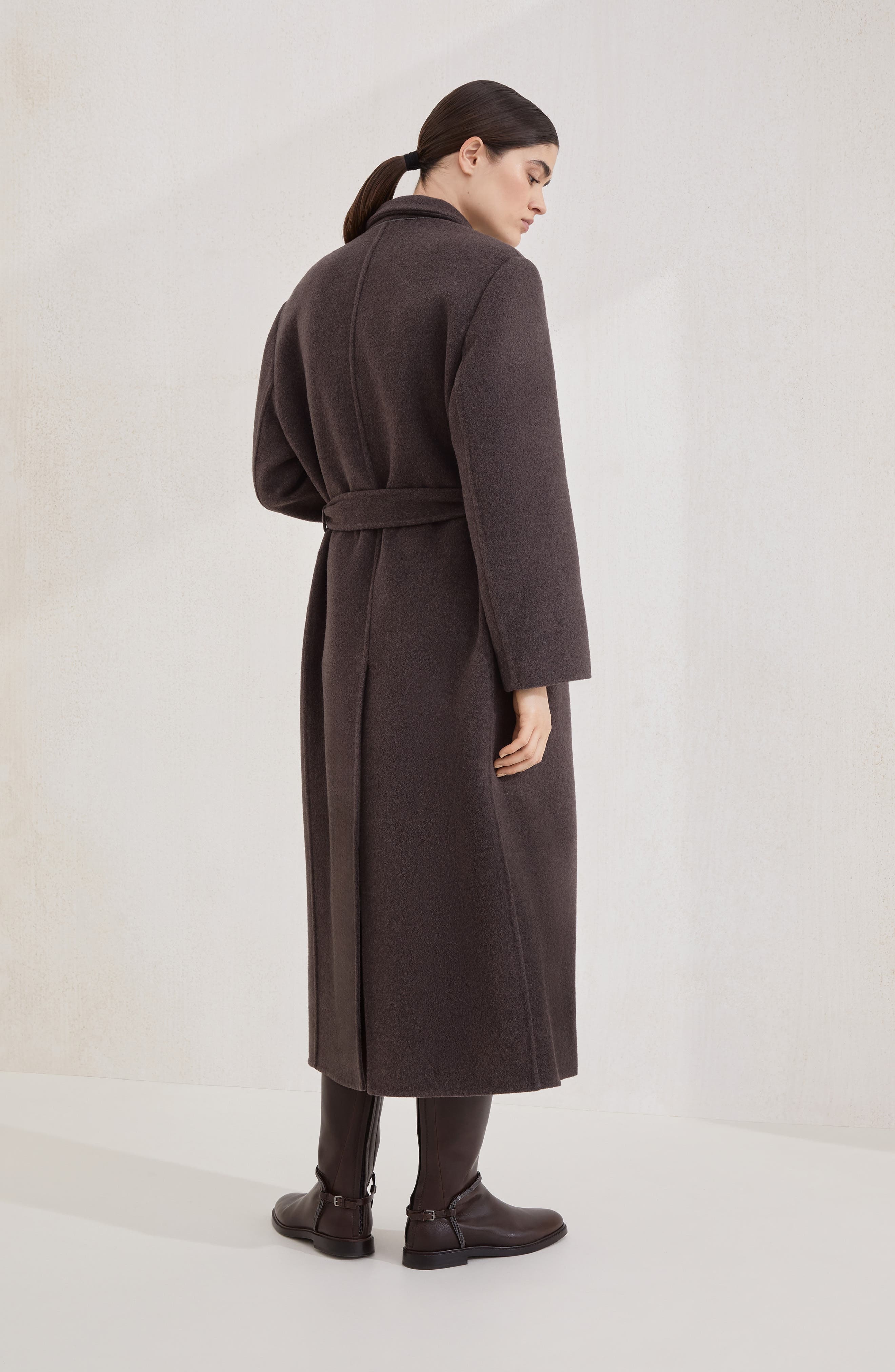 Brunello Cucinelli Handcrafted coat in Rust Brown at Nordstrom - 3