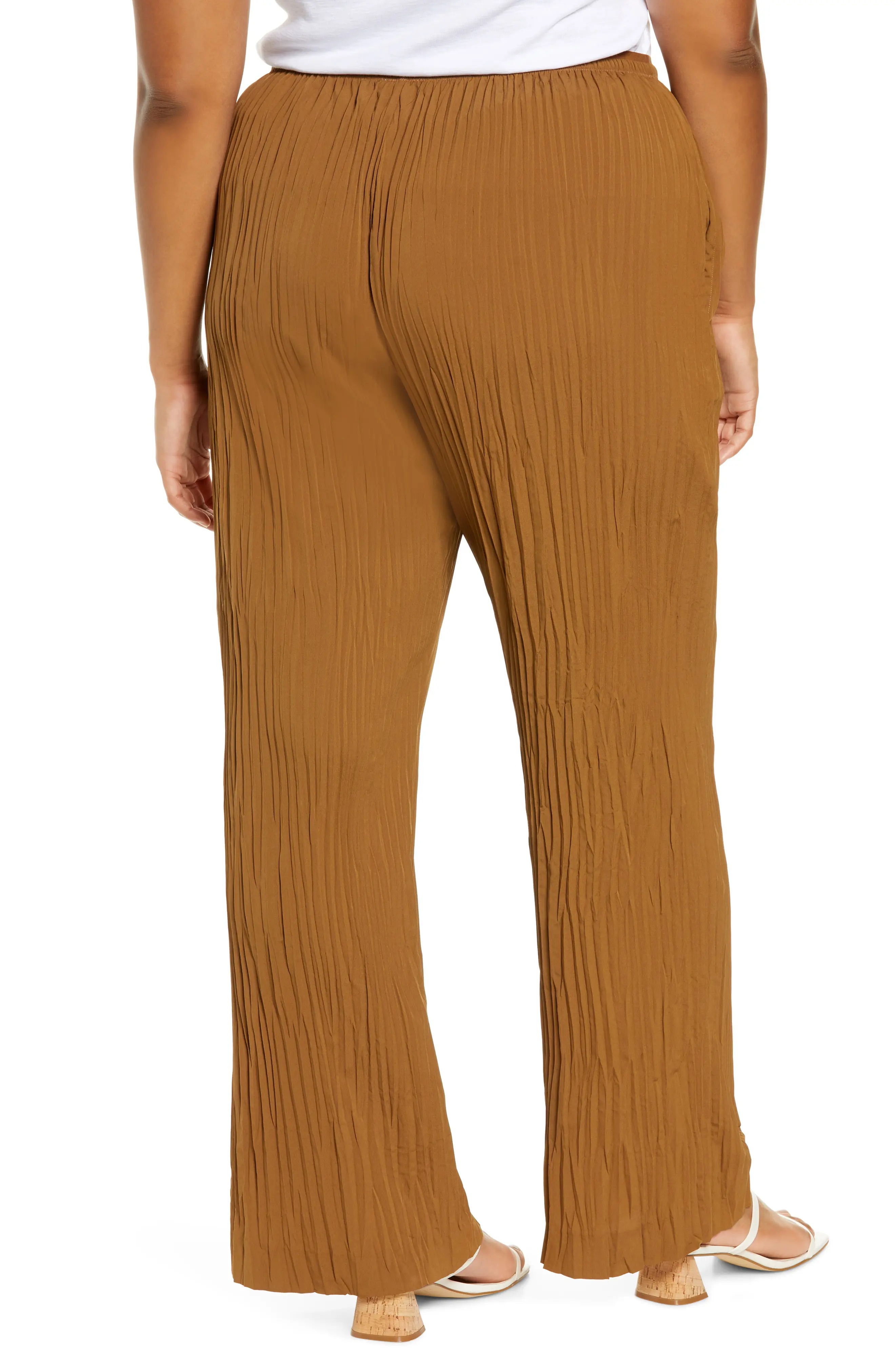 Plissé Pull-On Pants - 2