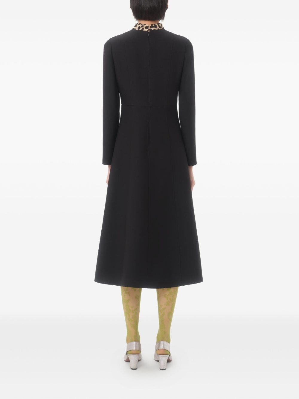 crepe midi dress - 4