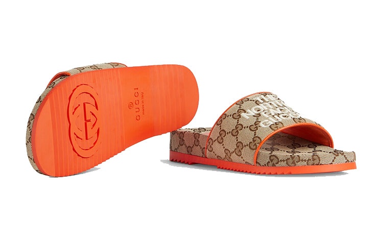 (WMNS) Gucci Slide x The North Face 'Beige Orange Monogram' 679947-2HKM0-9770 - 3