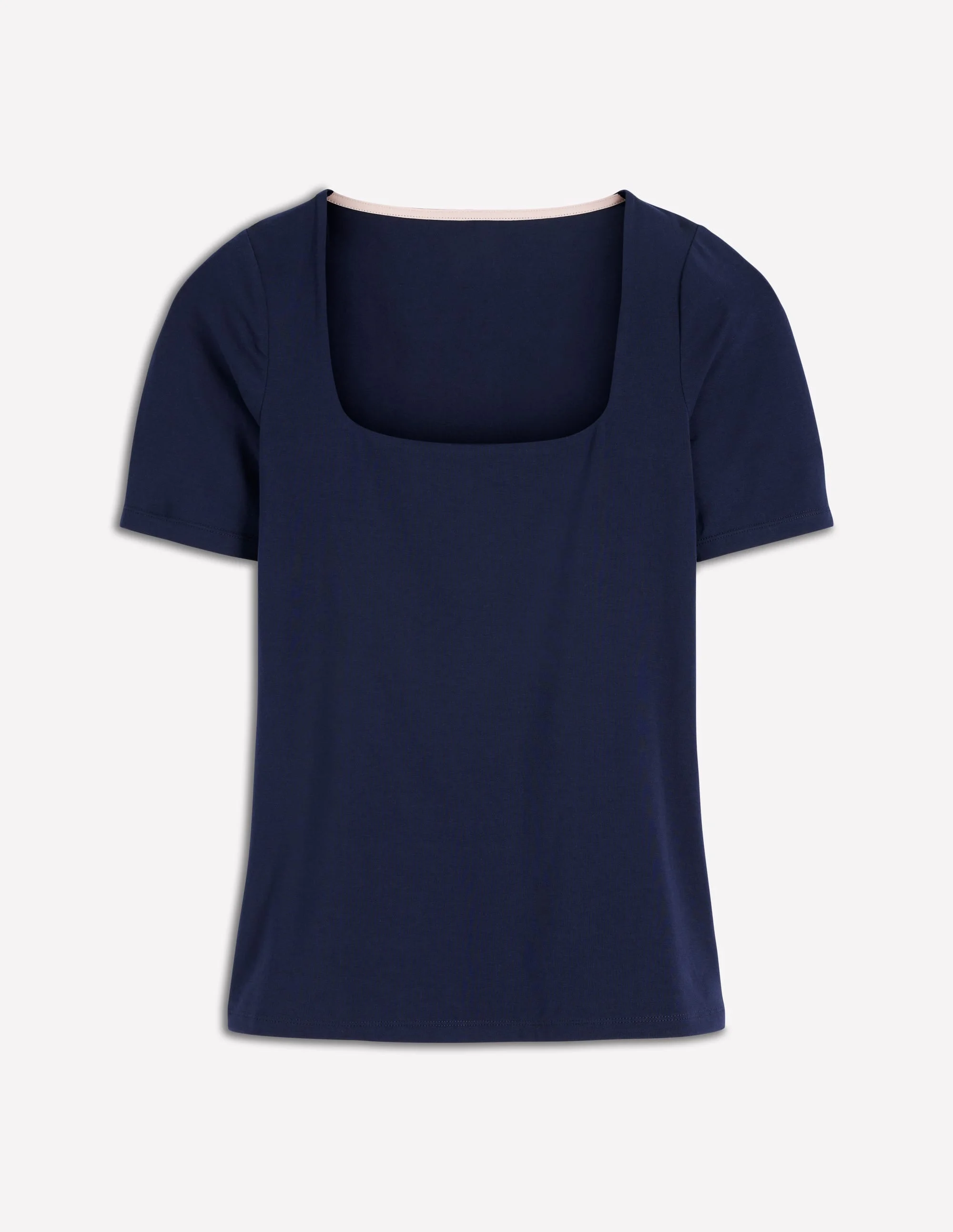 Brooke Double Layer T-shirt-Navy - 1