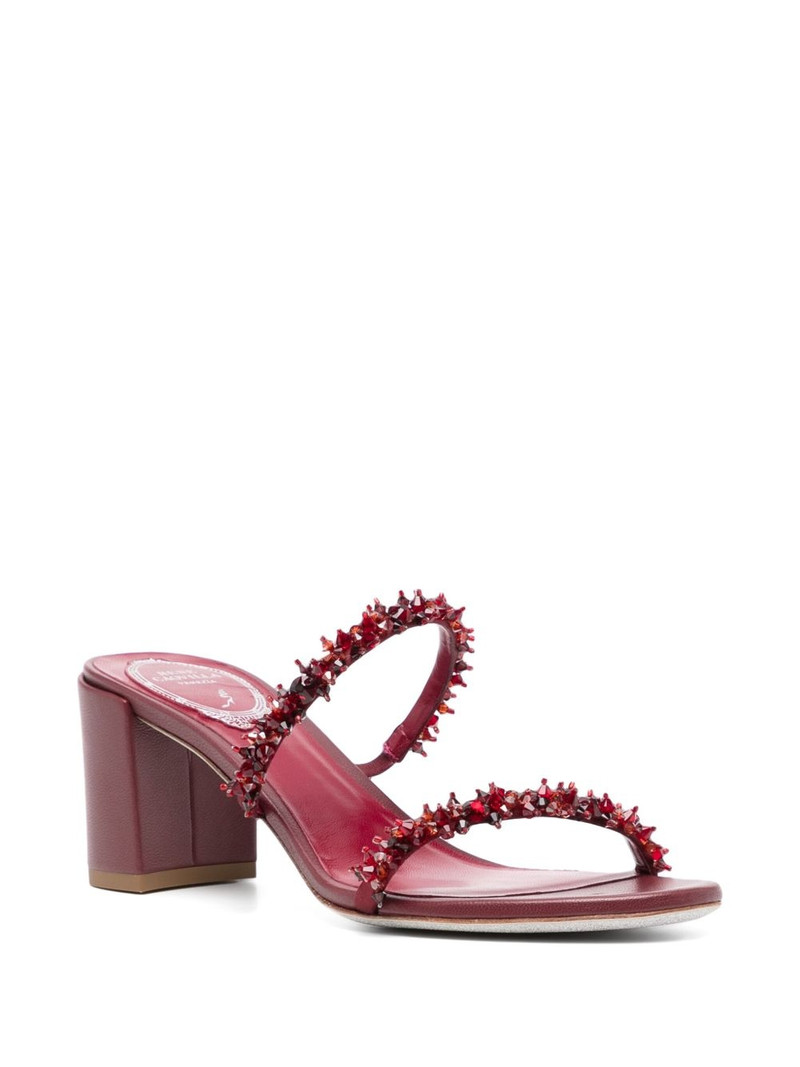 RENE CAOVILLA bead embellishment sandals outlook