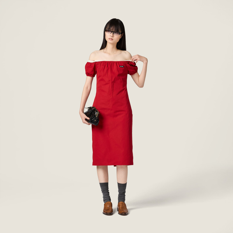 Miu Miu Poplin dress outlook