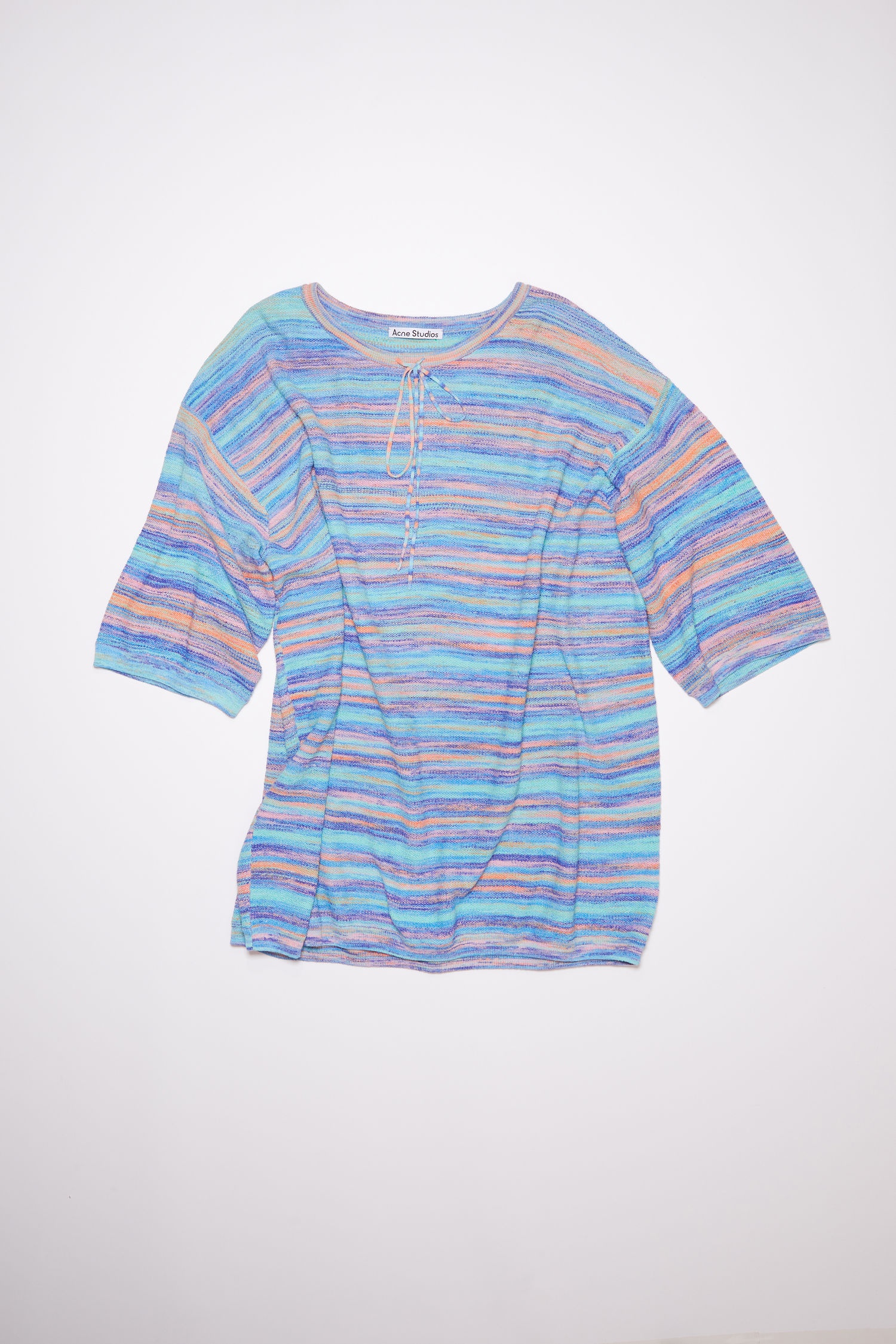 Striped t-shirt - Cornflower blue/multi - 1