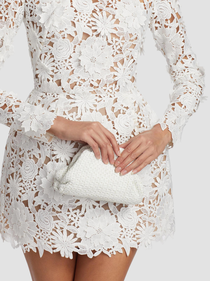 Women's Maia Lace Long-Sleeve Minidress - White 6