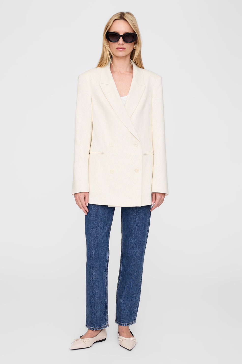 Jasmine Blazer - Cream - 5