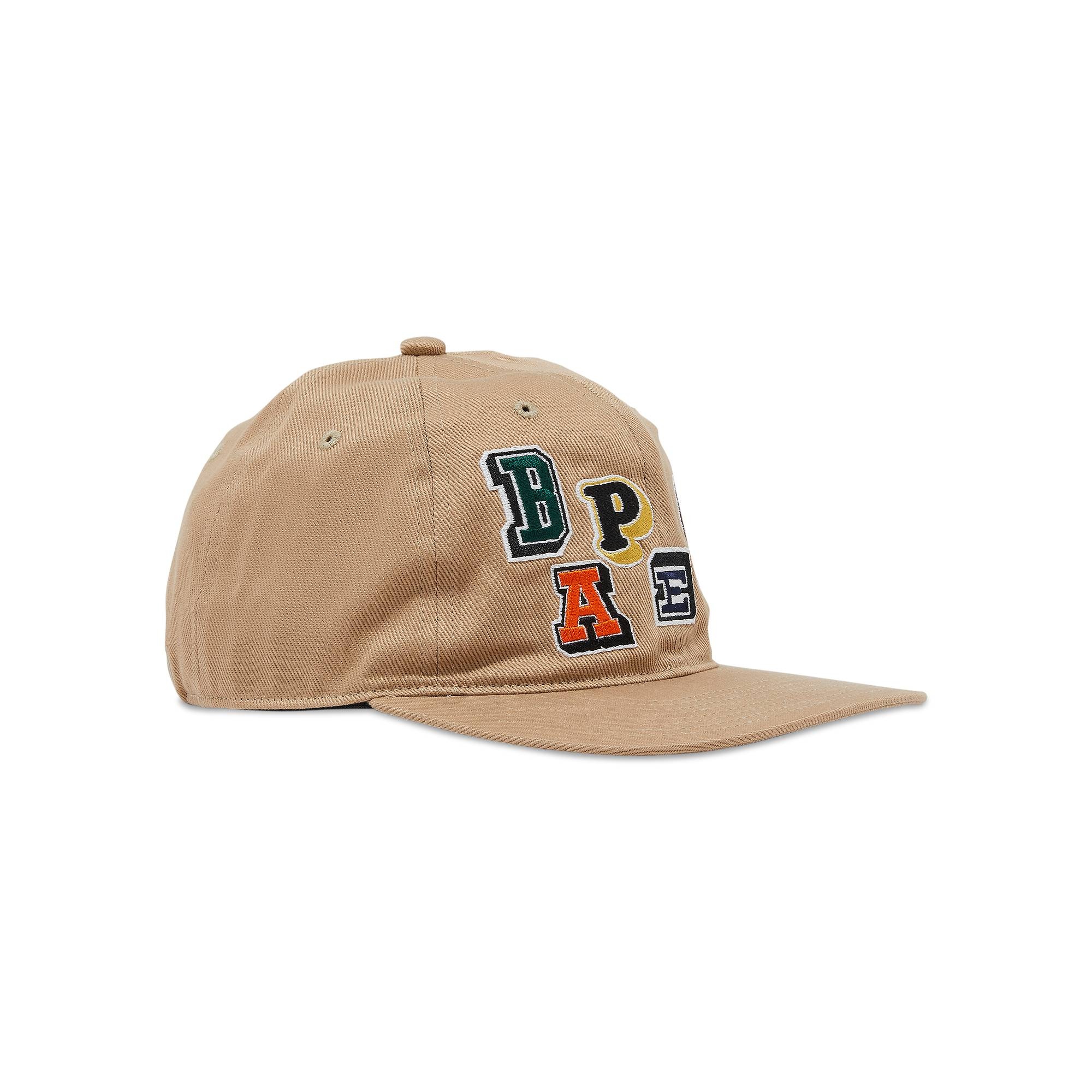 BAPE Multi Fonts Patch Panel Cap 'Beige' - 2