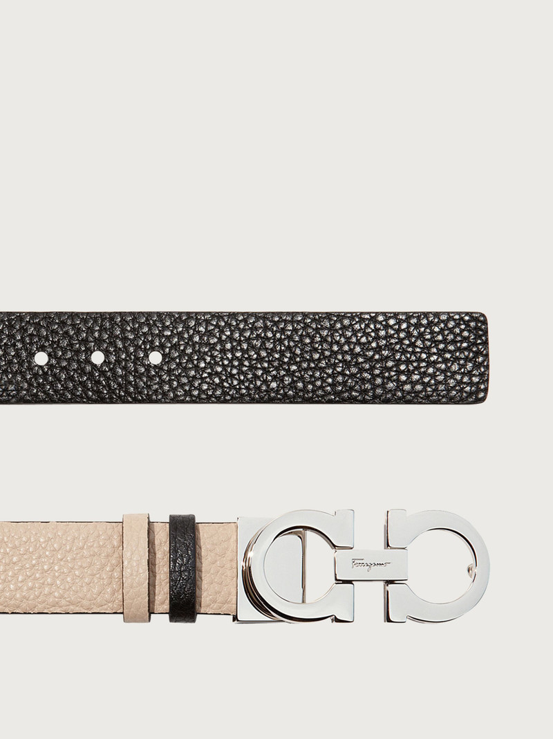 FERRAGAMO Reversible and adjustable Gancini belt outlook