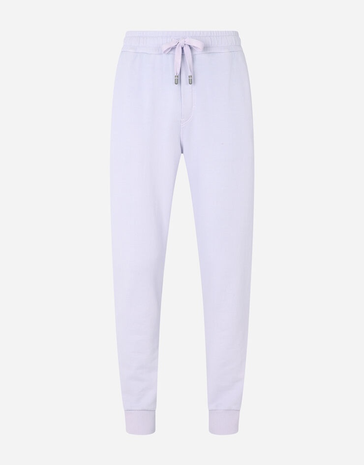 Jersey jogging pants with branded tag - 3