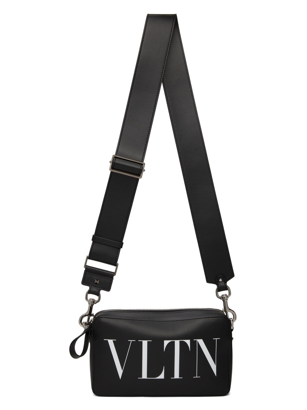 Black 'VLTN' Messenger Bag - 4