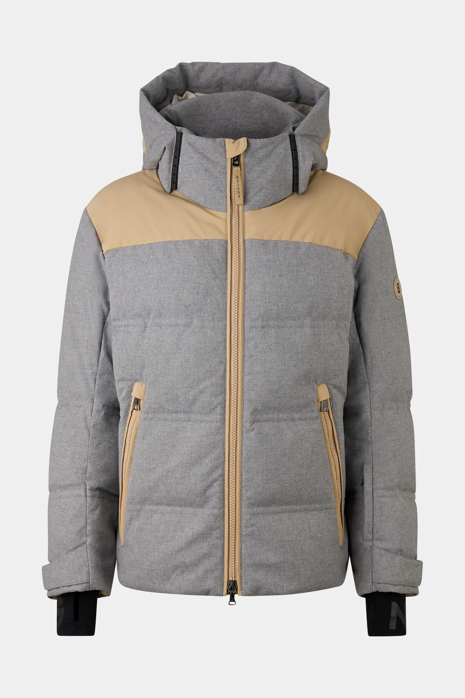Wali down ski jacket in Gray/beige - 1