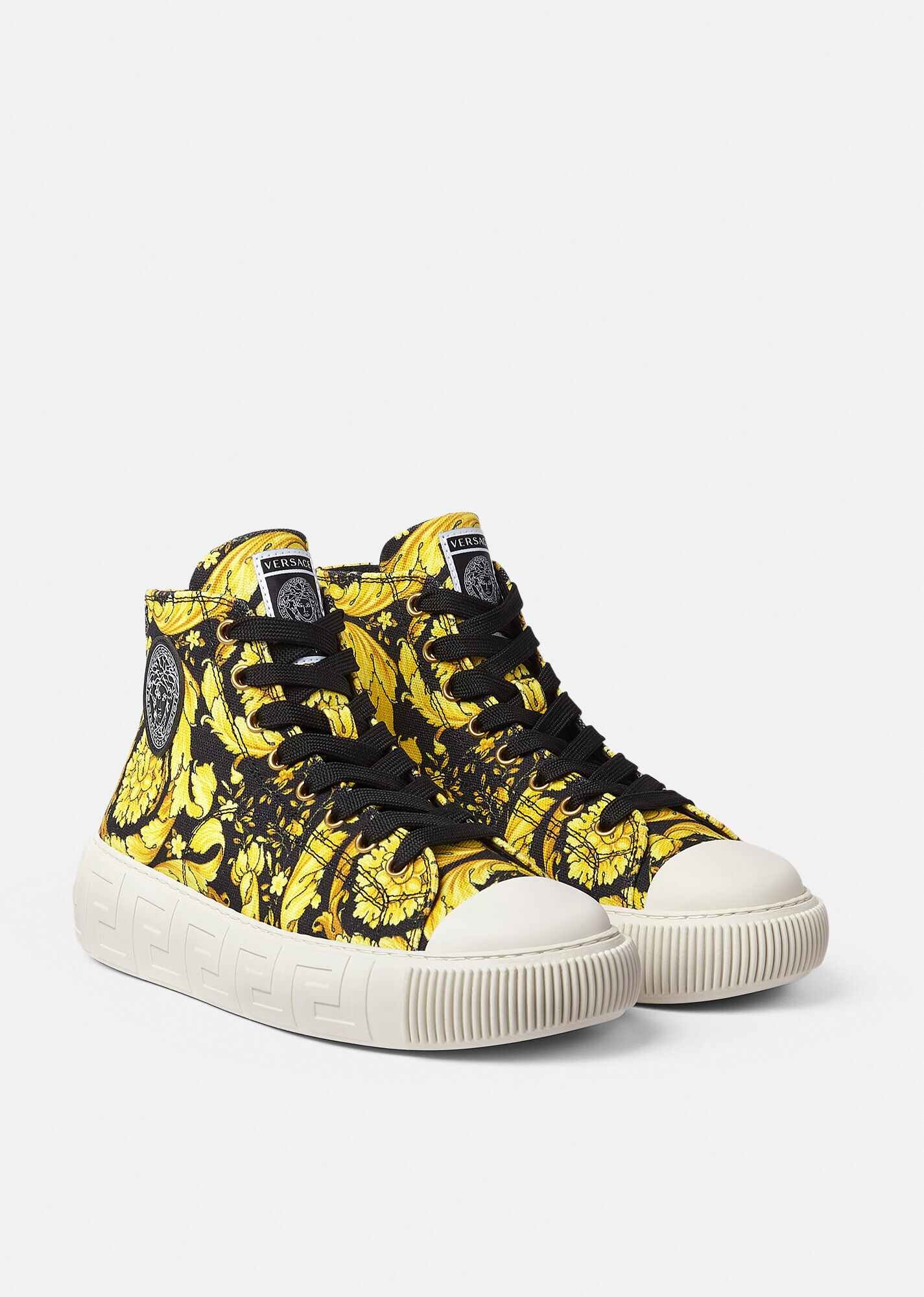 Barocco Greca High-top Sneakers - 3