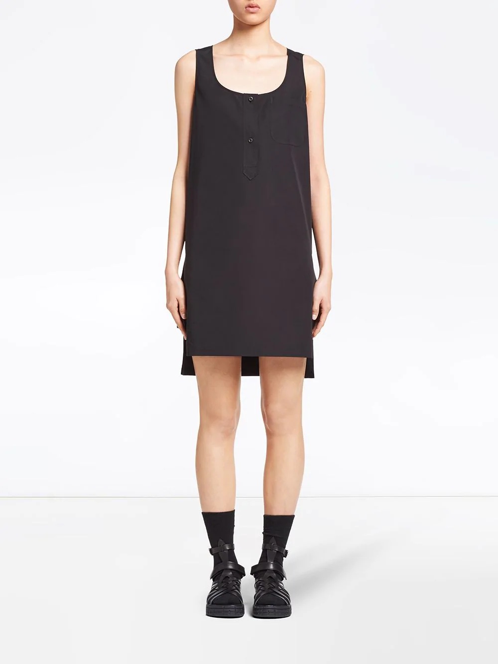 stepped-hem tank dress - 2