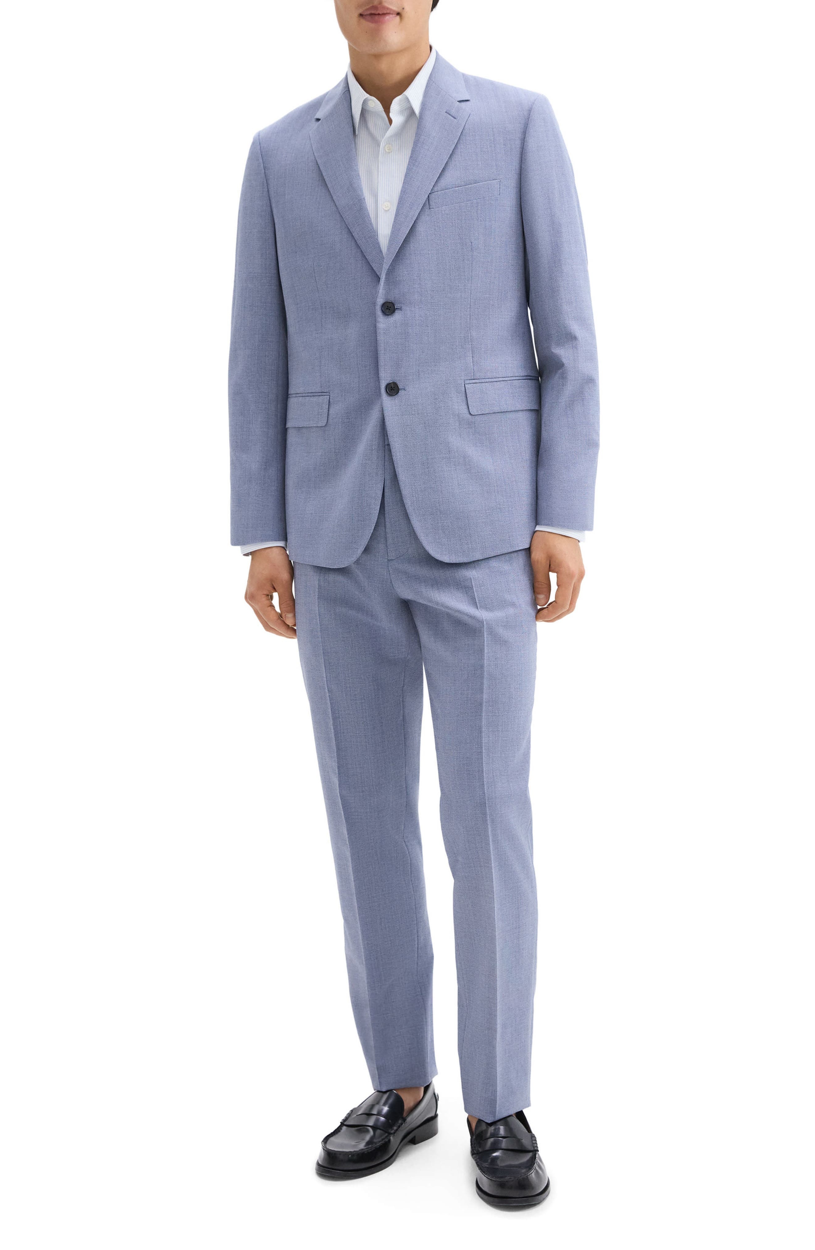 Theory Chambers Wool Blend Sport Coat in Light Indigo at Nordstrom - 7