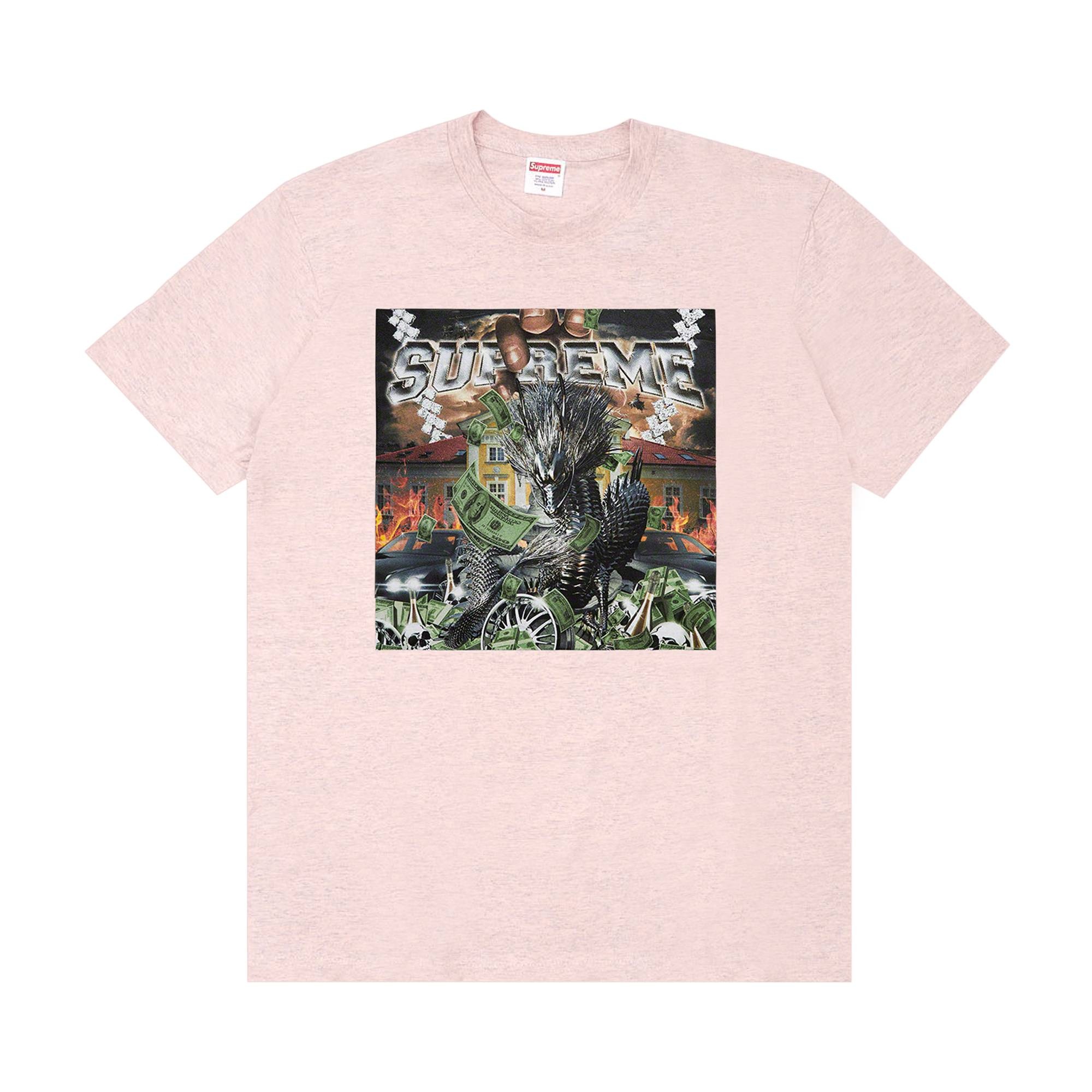 Supreme Supreme Dragon Tee 'Heather Pink' | REVERSIBLE