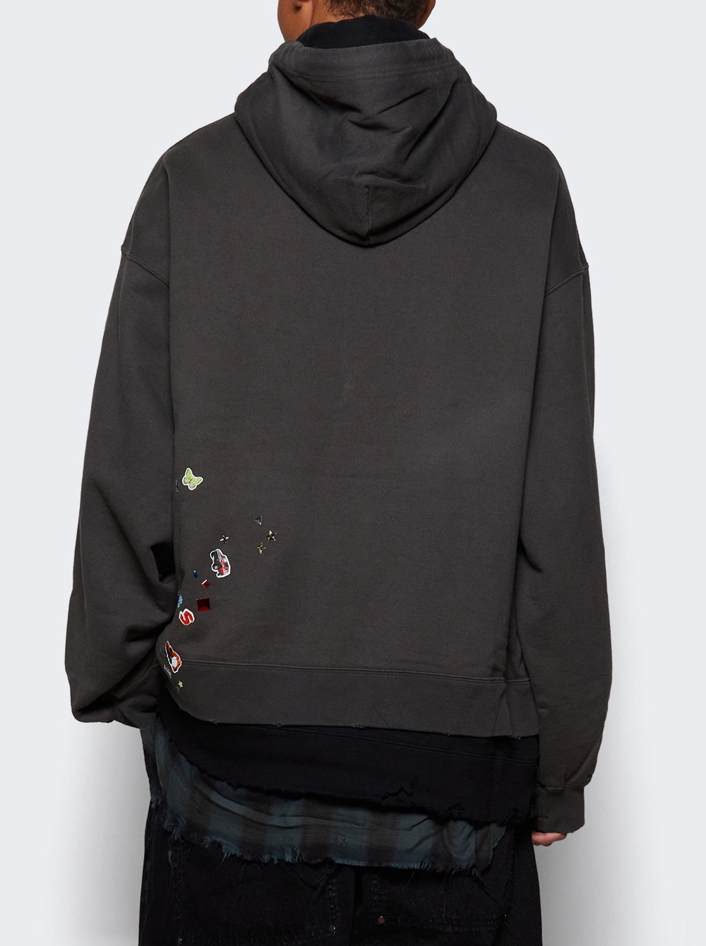 Triple Layered Hoodie Black - 4