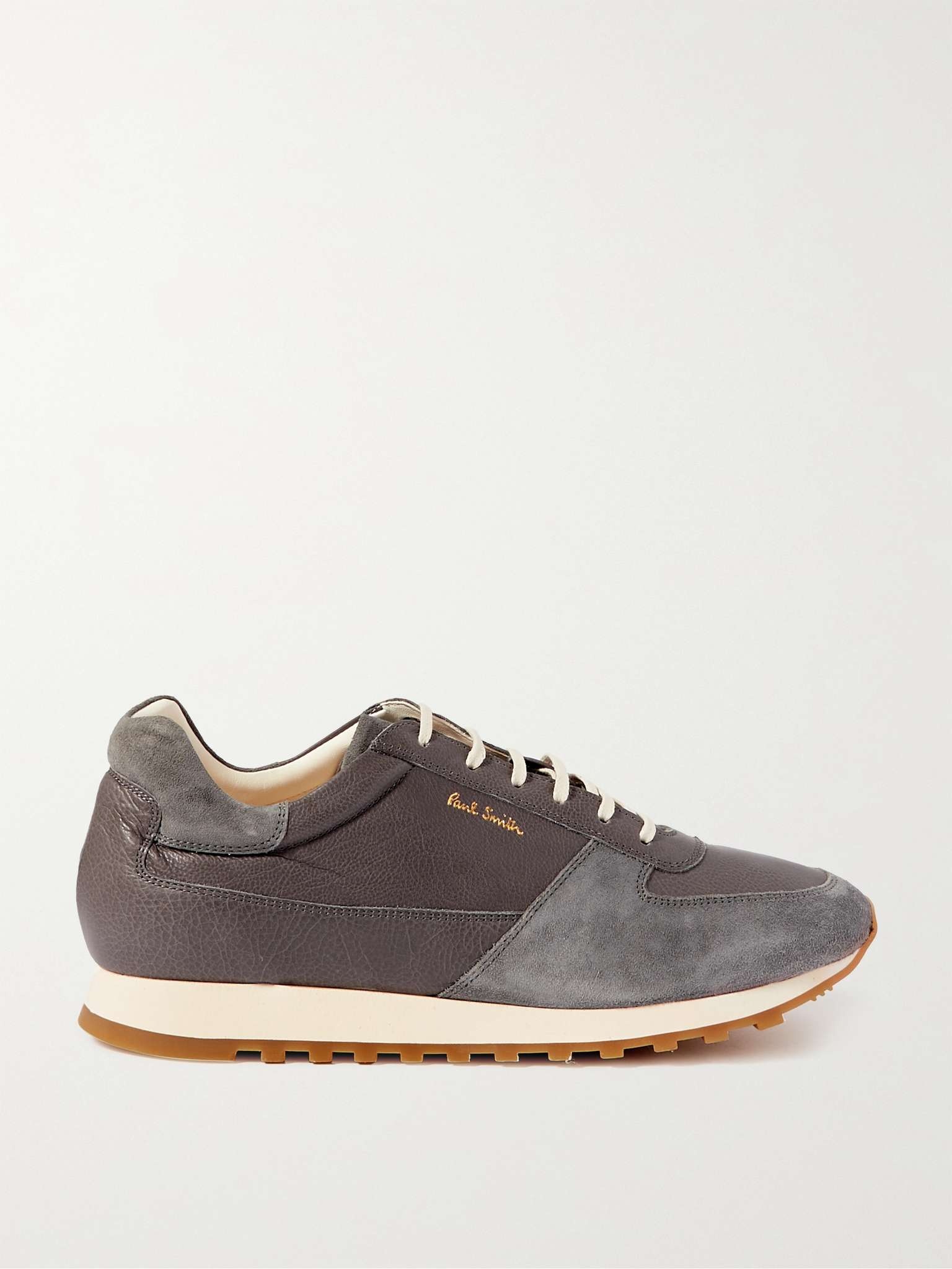 Velo Suede and Full-Grain Leather Sneakers - 1