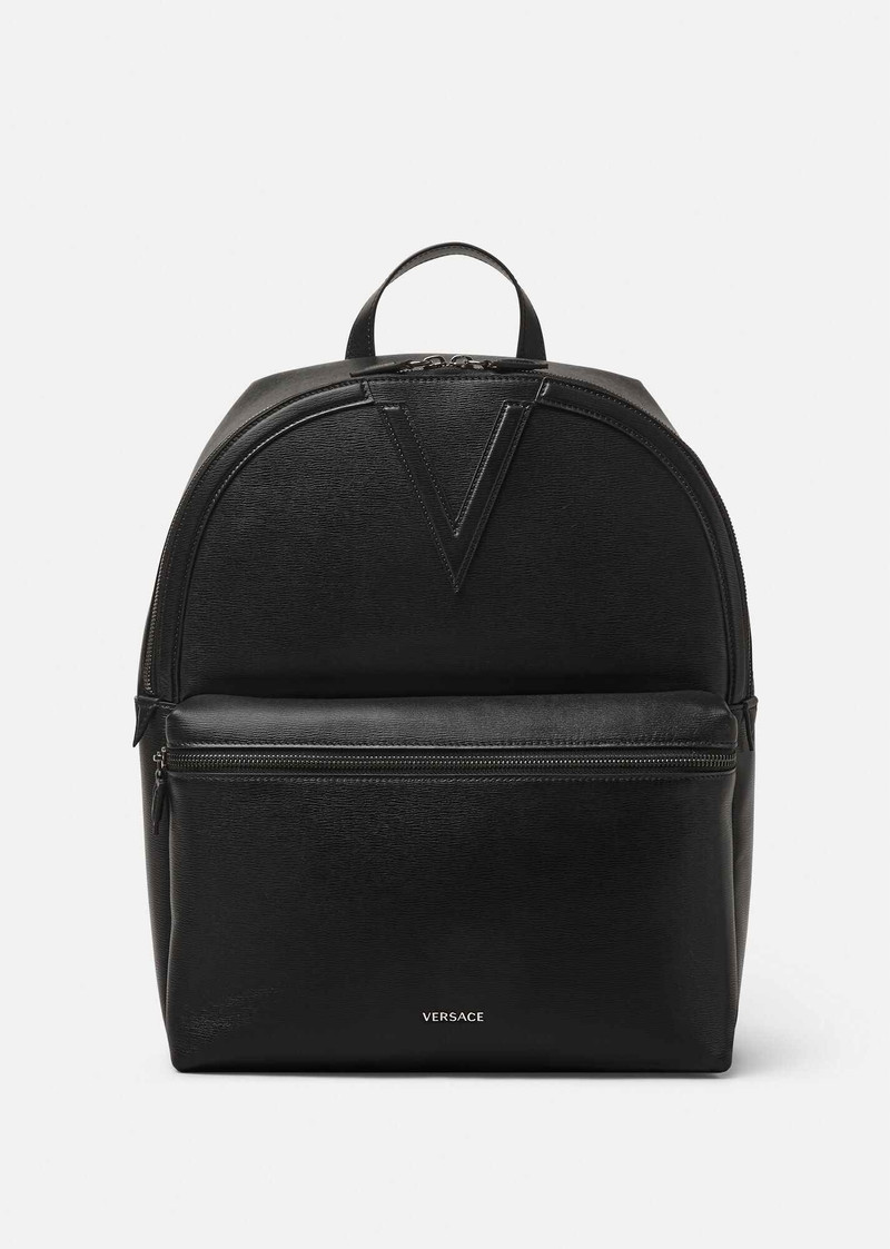 V Leather Backpack 1