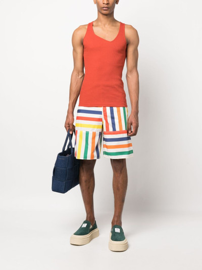 SUNNEI stripe-print shorts outlook