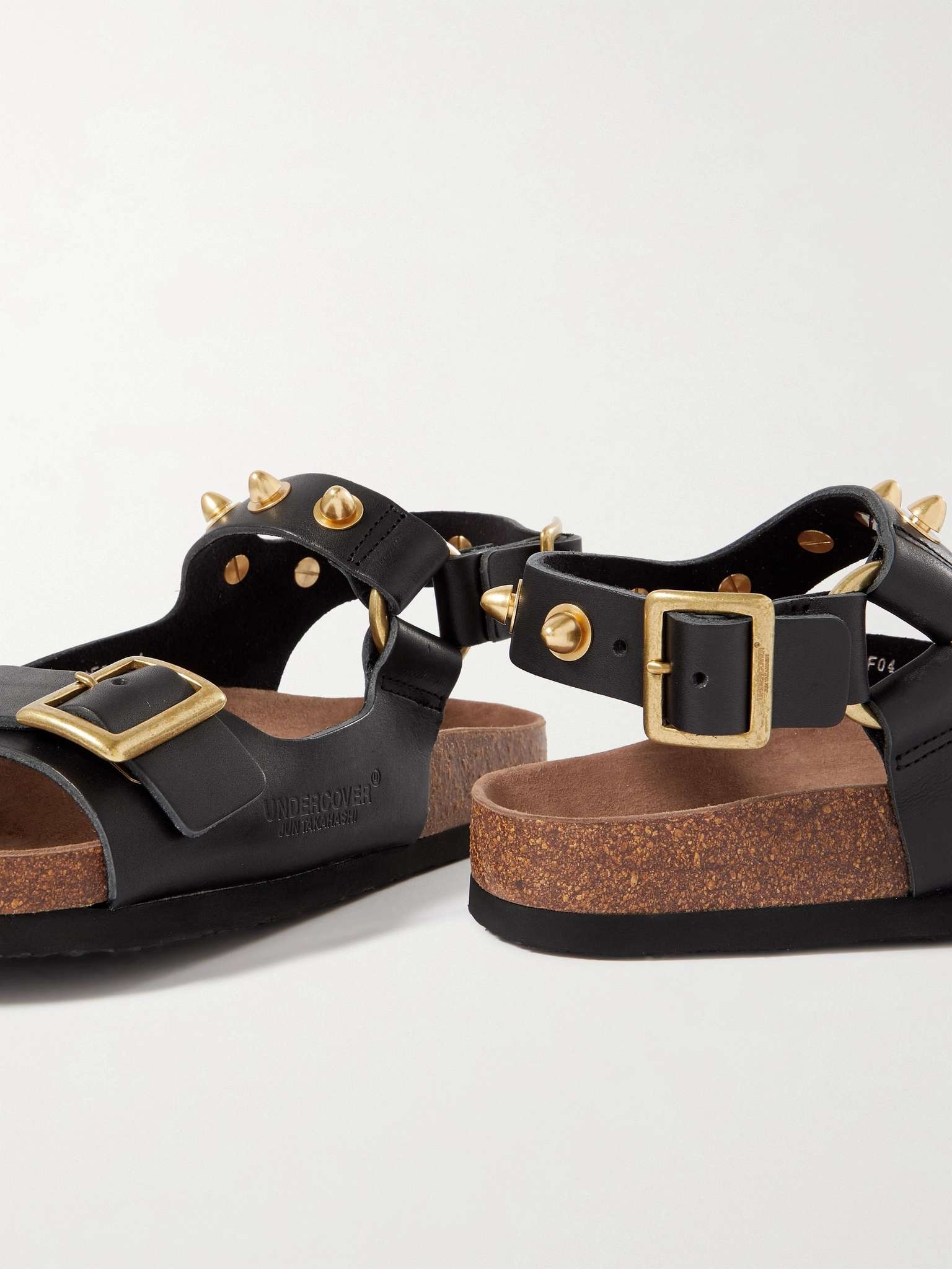 Studded Leather Sandals - 5