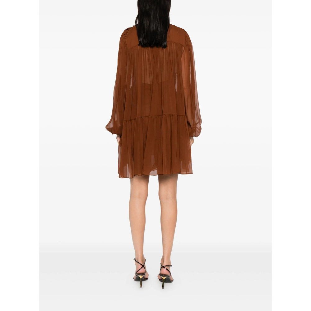 Saint Laurent Brown Dresses - Day Dresses Women - 4