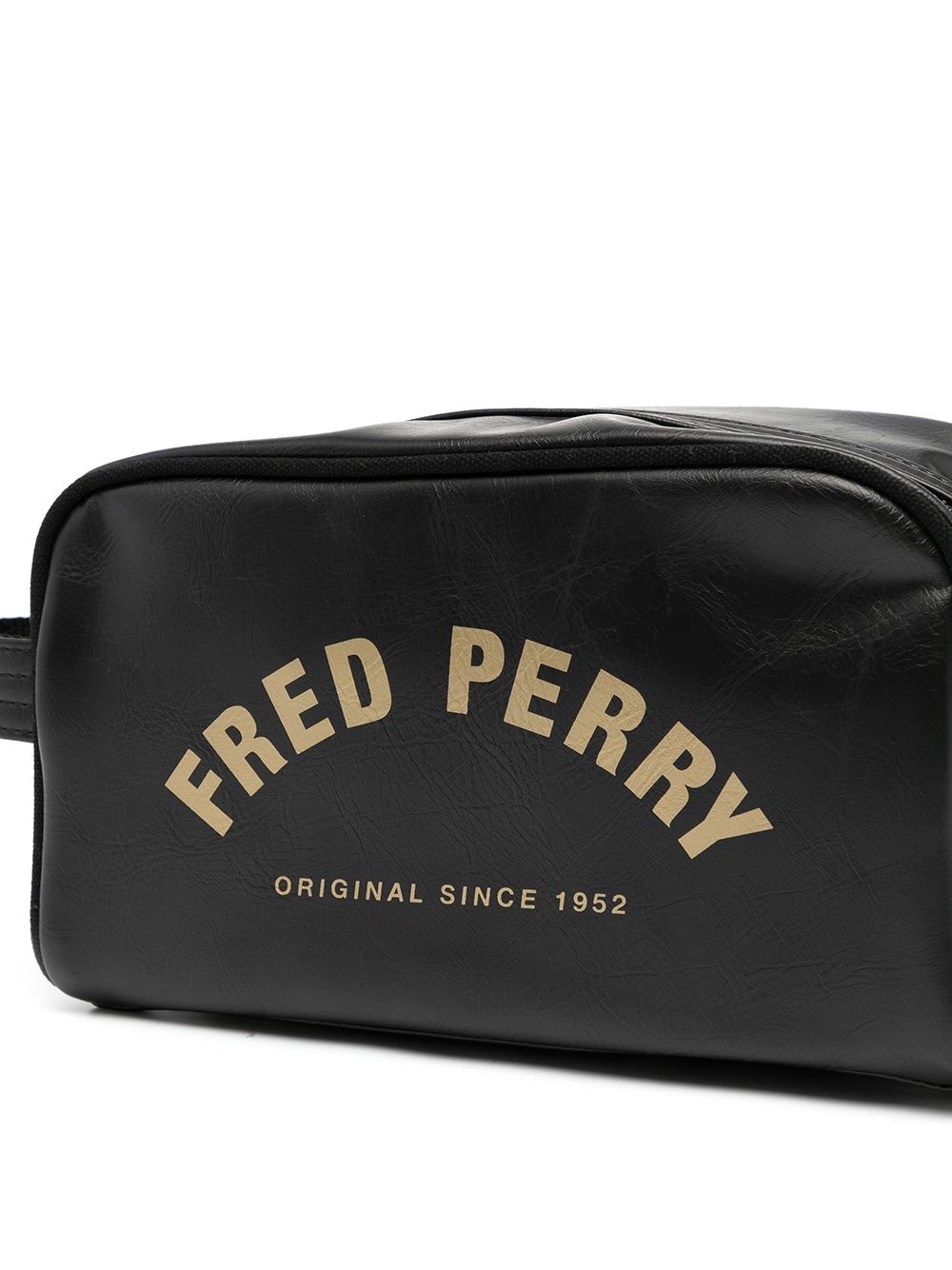 logo print wash bag - 3