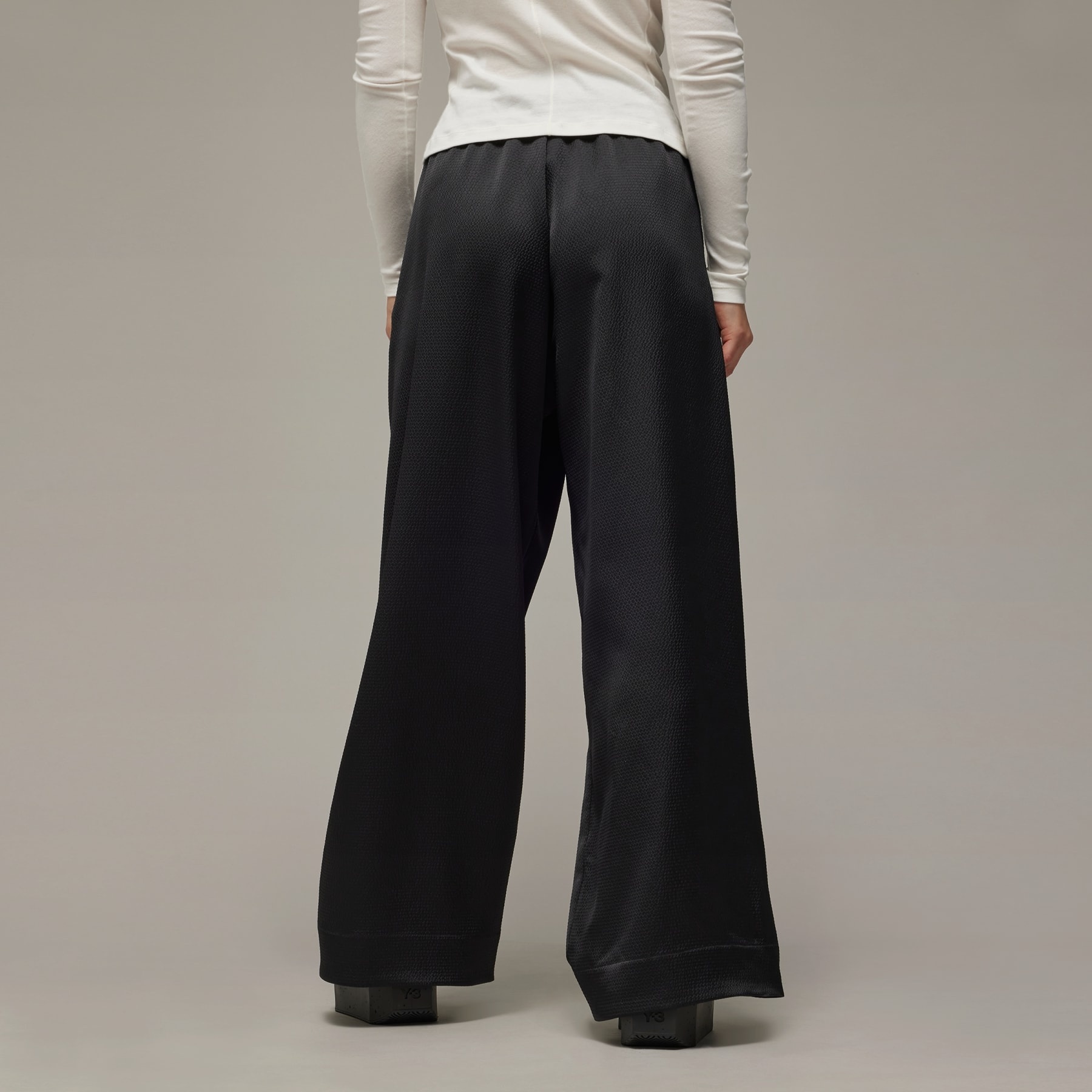 Y-3 Wide Leg Tech Seersucker Pants - 3