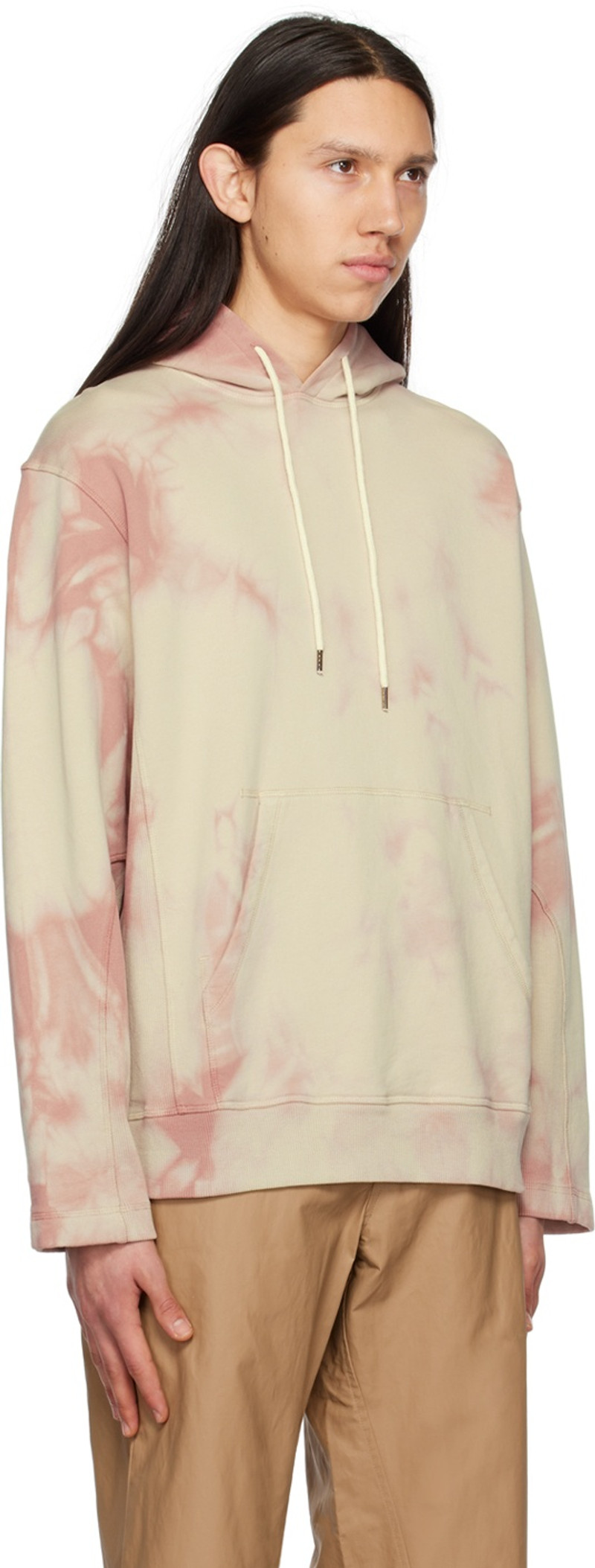 NICHOLAS DALEY Pink Tie-Dye Hoodie outlook