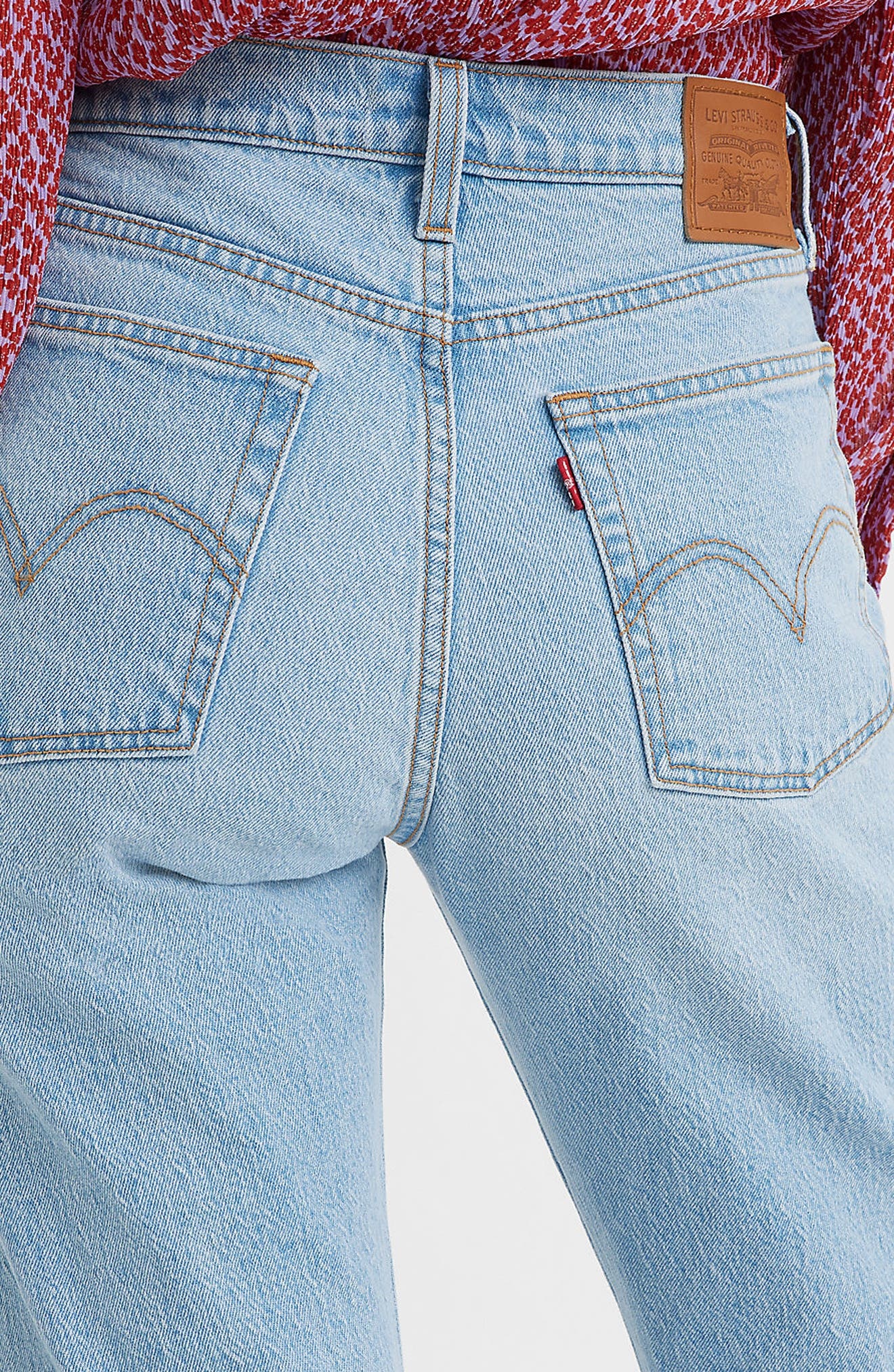 levi's Wedgie High Waist Straight Leg Jeans in Fully Baked at Nordstrom - 4