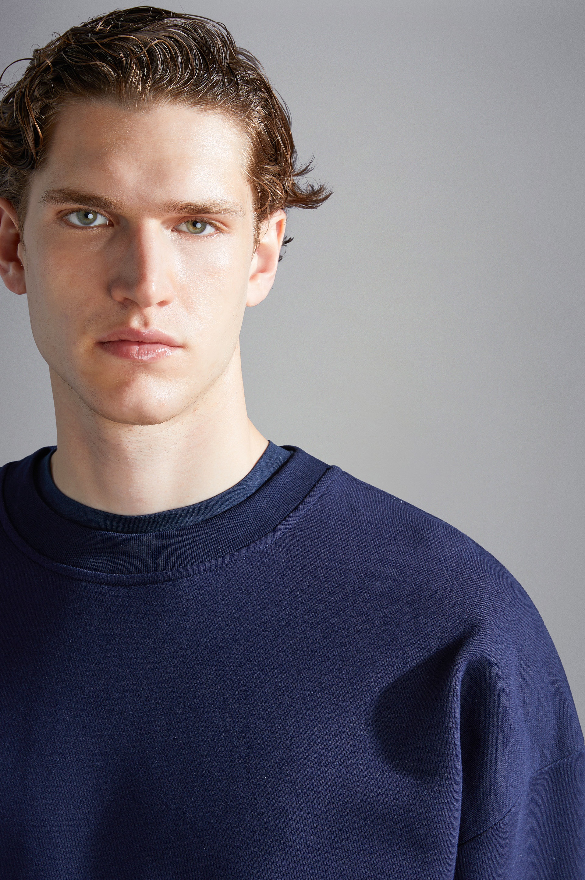 WINTER FLEECE COTTON SWEATSHIRT WITH EMBROIDERY - 4