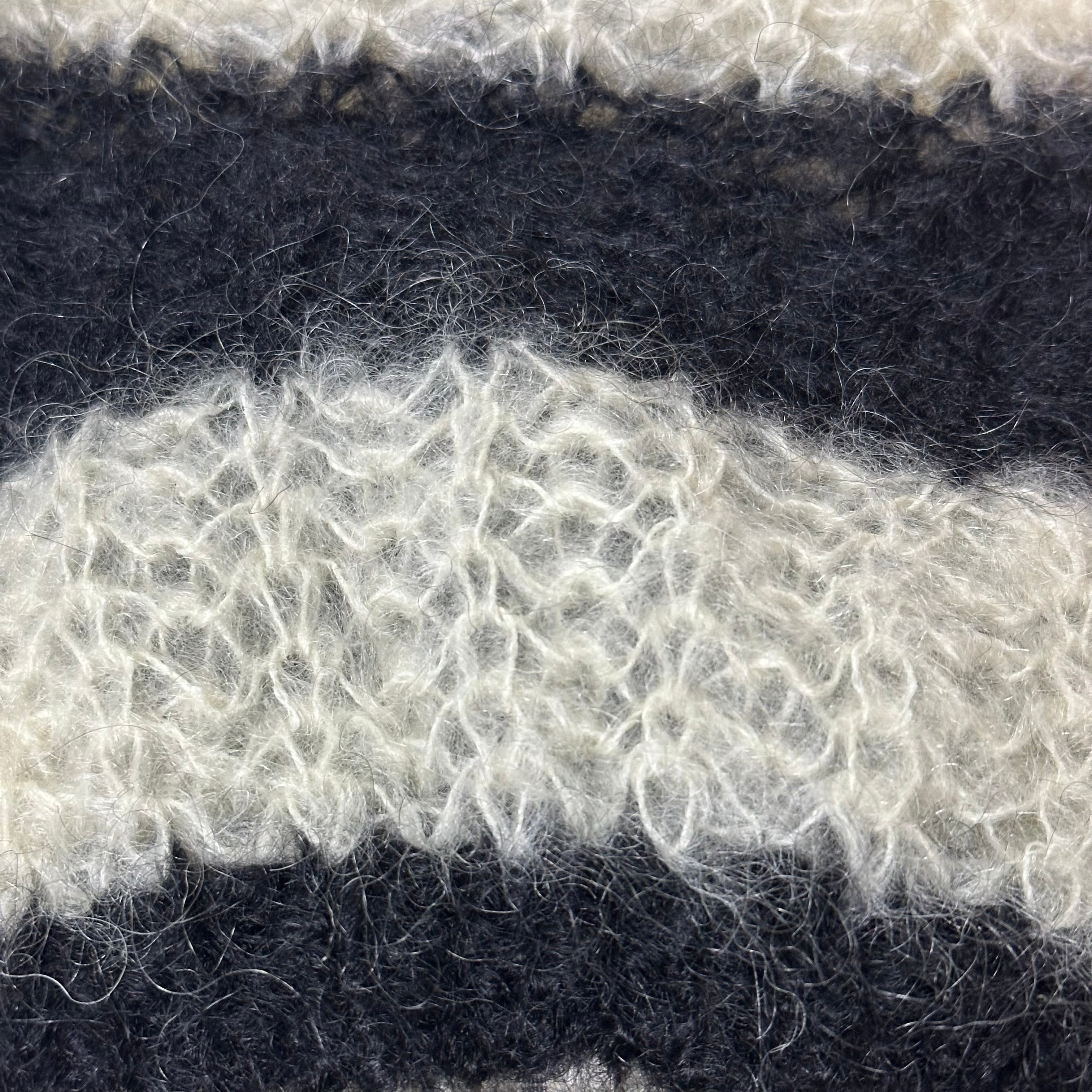 SAINT LAURENT Fall Winter 2013 Striped Mohair Beanie - 4